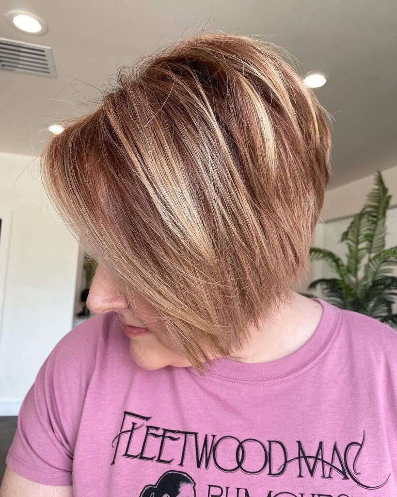 Playful Stacked Bob