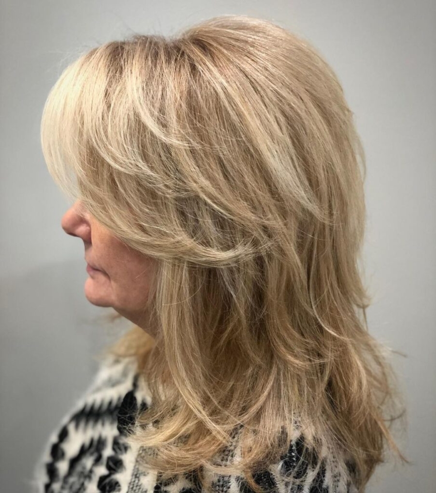 Heavy Layered Fringe
30+ Youthful Hairstyles & Haircuts for Women Over 50