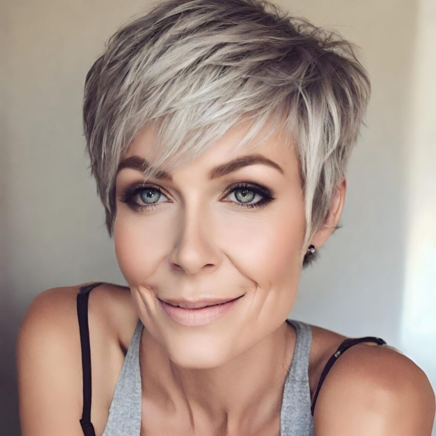 Hairstyles for Oval Faces in Your 50s