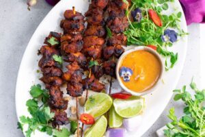 Healthy Recipes: How to Cook Red Curry Chicken Satay Skewers