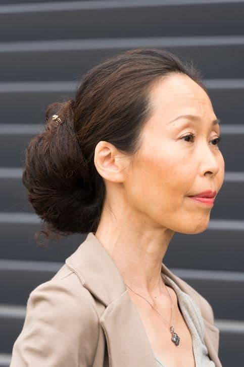 big nape bun voluminous updo for women over 50