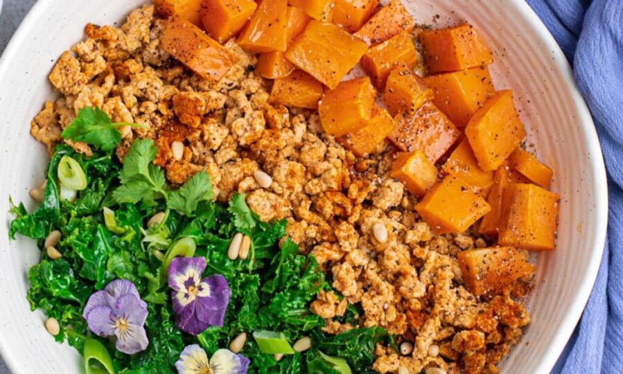 Cajun Chicken Sweet Potatoes and Kale recipe